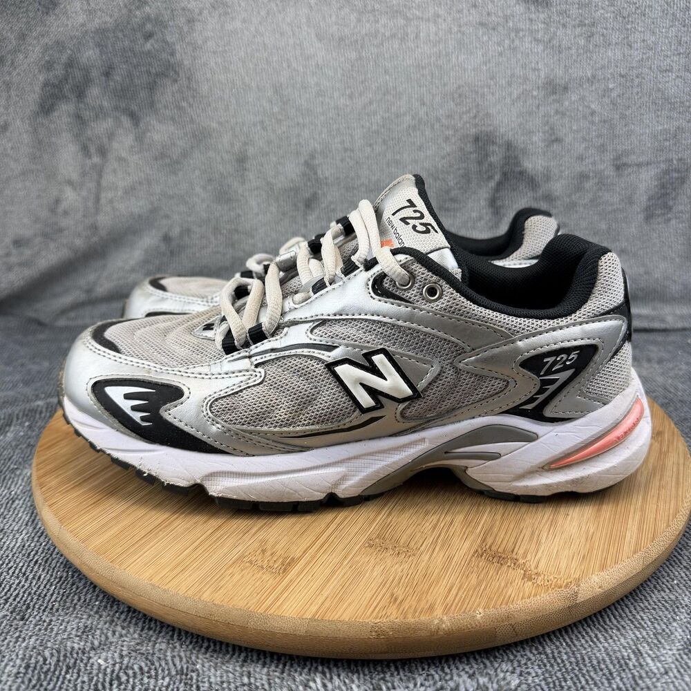 New Balance 725 Shoes Womens Size 8.5 Silver Mesh Running Sneakers - Picture 3 of 10